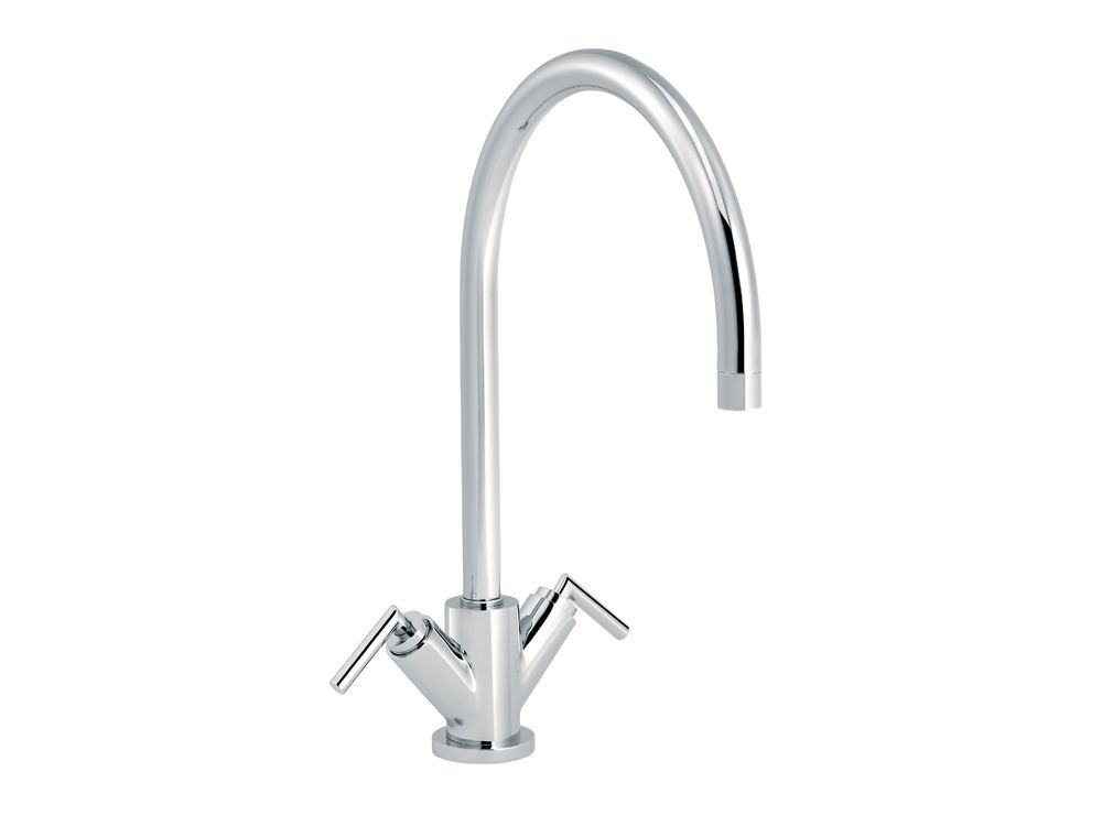 Kitchen taps - Fun | Single hole kitchen mixer with swivel spout - RVB