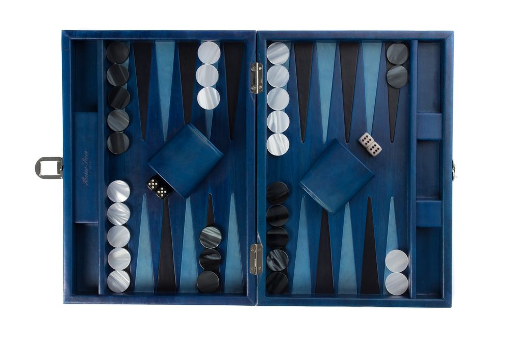 Petite maroquinerie - Backgammon médium I Cuir Patiné - HECTOR SAXE PARIS DEPUIS 1978