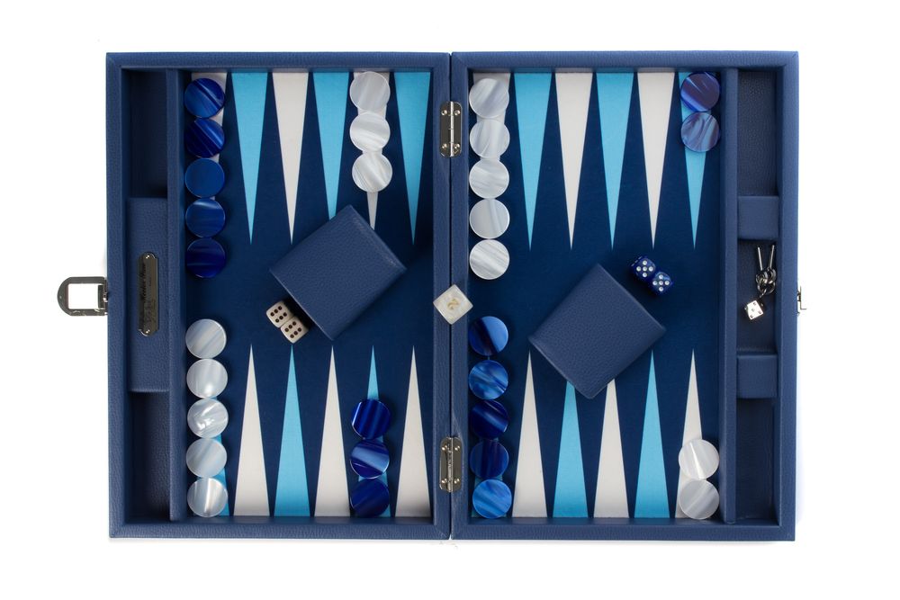 Petite maroquinerie - Backgammon médium I Toile façon Buffle - HECTOR SAXE PARIS DEPUIS 1978