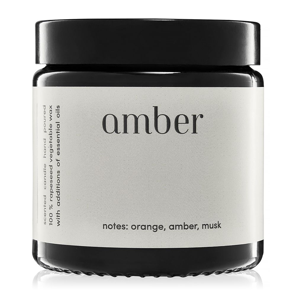 Bougies - bougie parfumée minimaliste 100% cire végétale ambre - MIA COLONIA