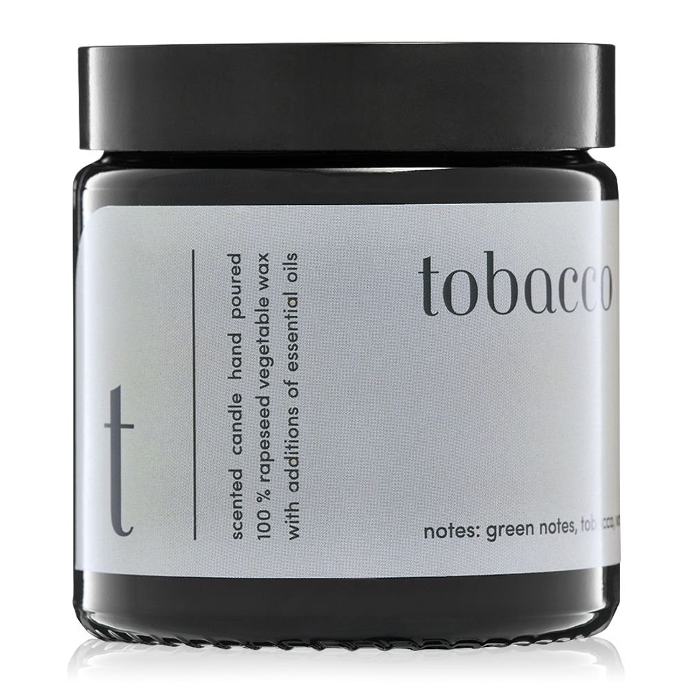 Candles - minimal scented candle 100% vegetable wax tobacco - MIA COLONIA