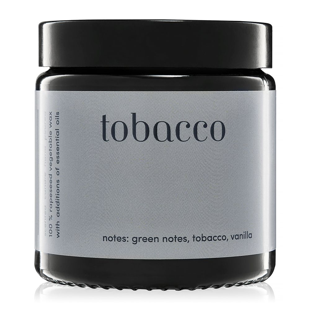 Candles - minimal scented candle 100% vegetable wax tobacco - MIA COLONIA