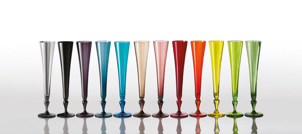 Stemware - Champagne Flutes Excess - NASONMORETTI SRL