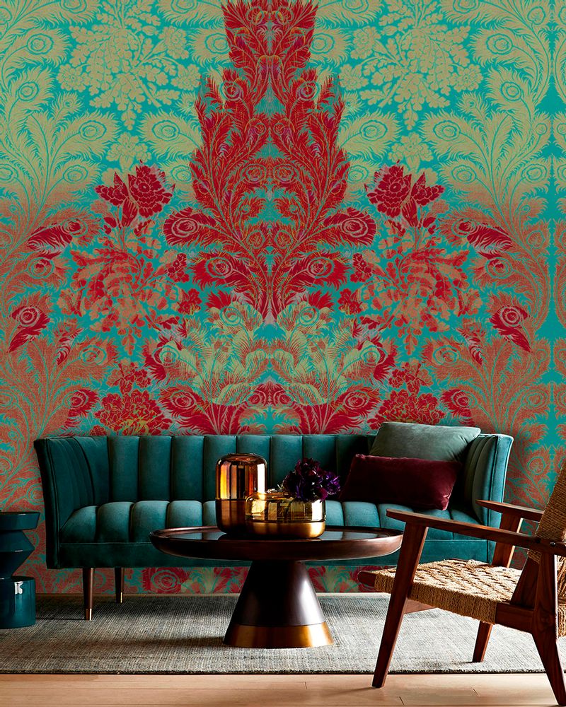 Chambres d'hôtels - Wallcovering Flourishing - LA AURELIA DESIGN