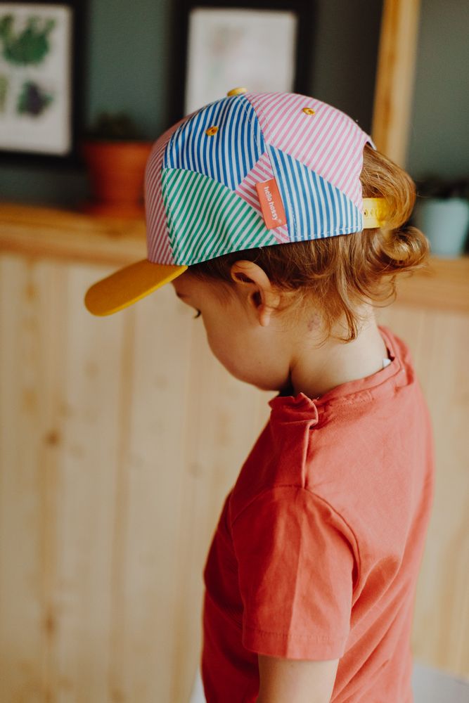Children's apparel - Stripes Eco-friendly Cap - HELLO HOSSY®