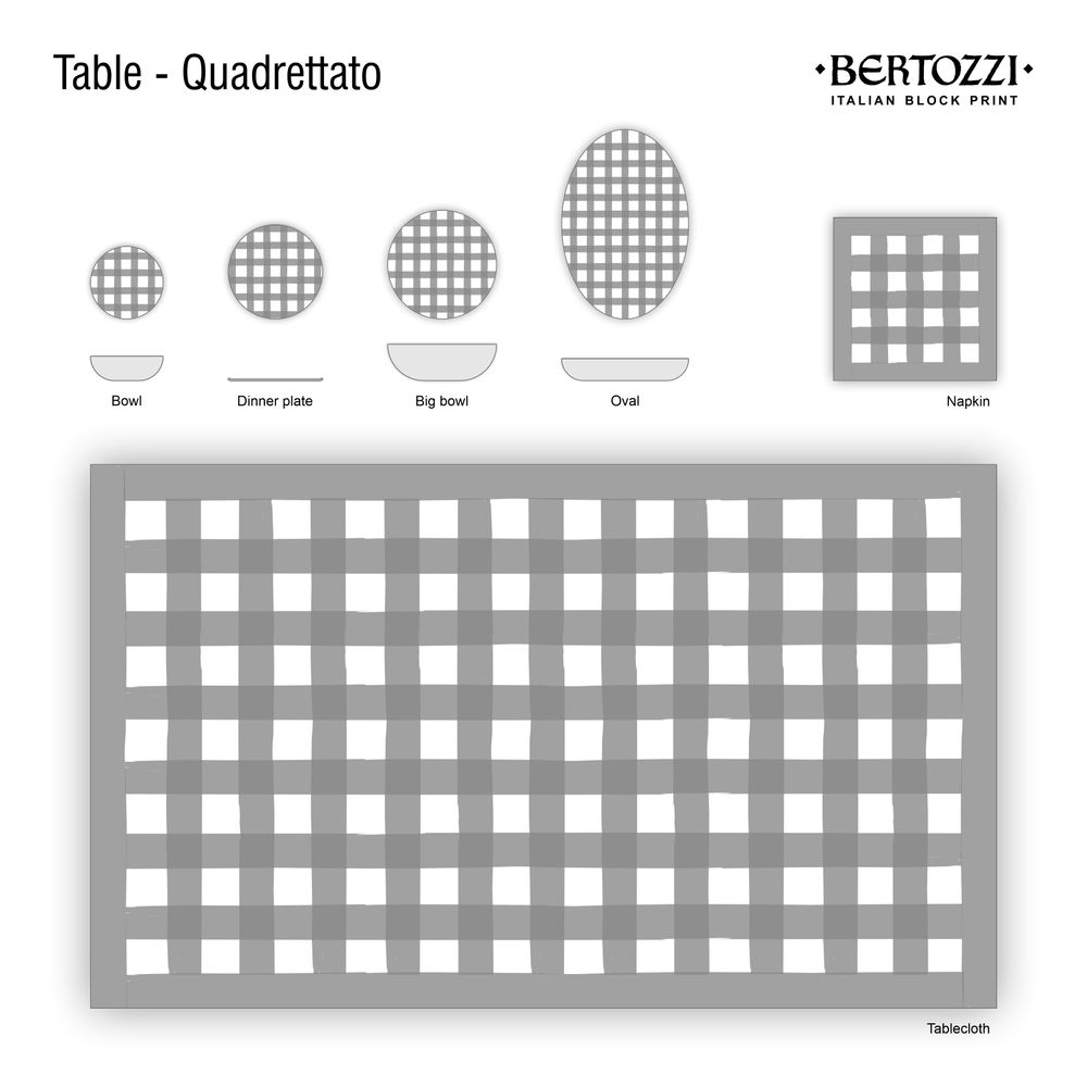 Table linen - QUADRETTATO - BERTOZZI