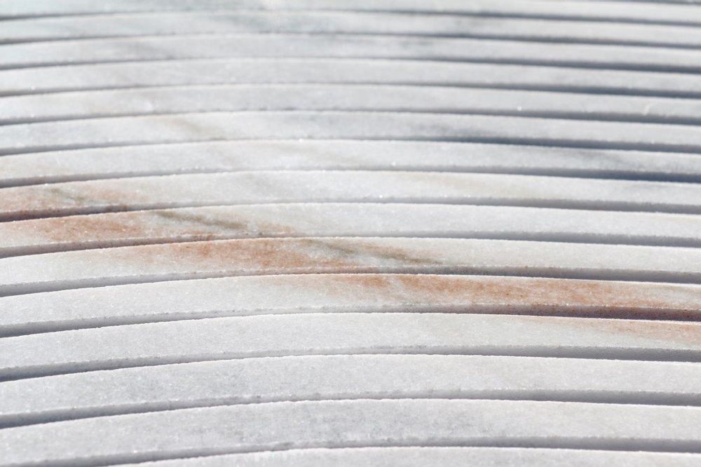 Indoor floor coverings - Bianco Lasa|Covelano "Fantastico" - Flexwaves Design (TEXTURES+ COLLECTION) - ANTOLINI