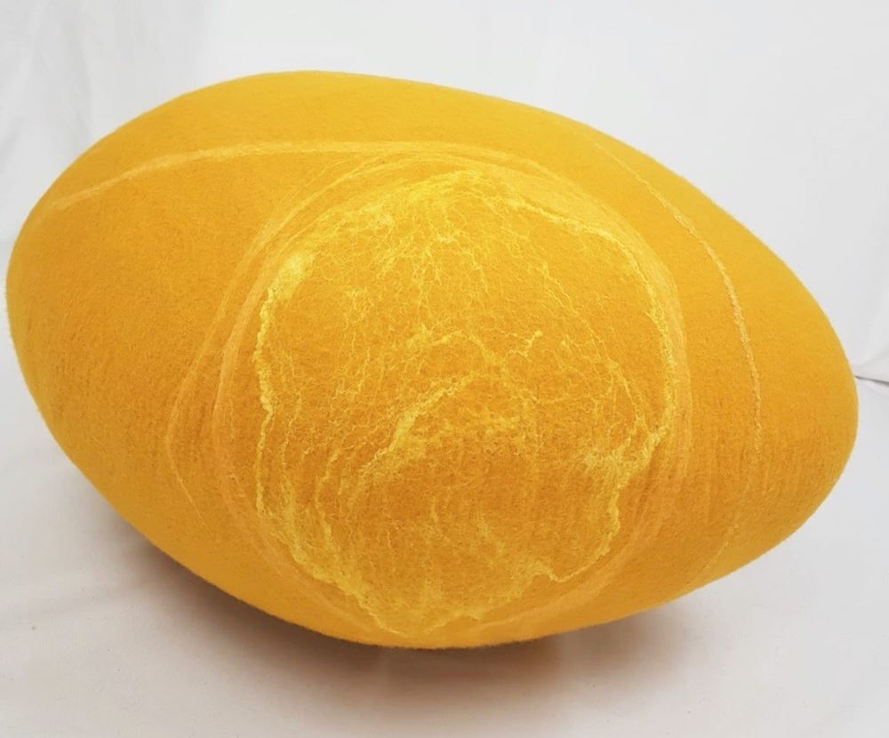 Fabric cushions - Felted wool floor cushion, Soleil collection - KAYU