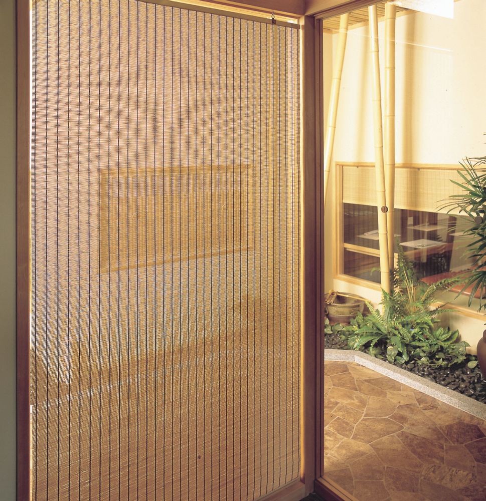 Rideaux et voilages - Store intérieur en bambou SHIKISAI - SHIKADA SANGYO INC,