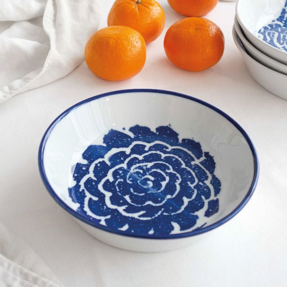 Céramique - ASSIETTE CREUSE - CAMÉLIA - PORCELAINE DU LOT VIREBENT