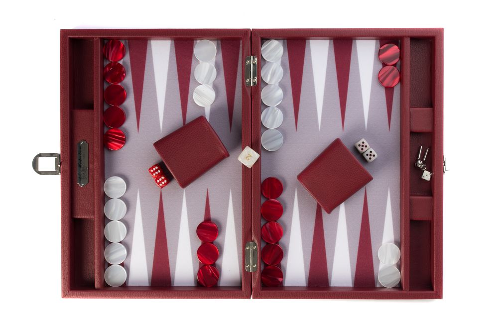 Petite maroquinerie - Backgammon médium I Toile façon Buffle - HECTOR SAXE PARIS DEPUIS 1978