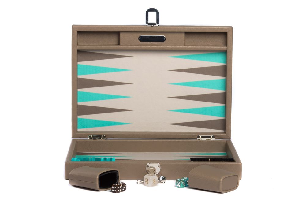 Petite maroquinerie - Backgammon médium I Toile façon Buffle - HECTOR SAXE PARIS DEPUIS 1978