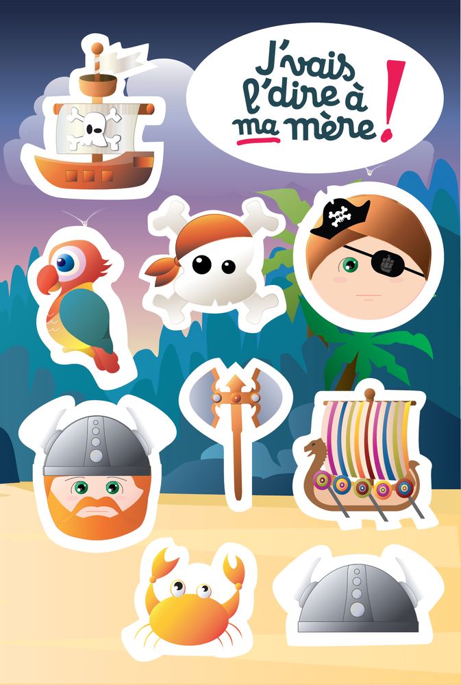 Children's arts and crafts - Stickers - Stickers, Crafts - J'VAIS L'DIRE À MA MÈRE !