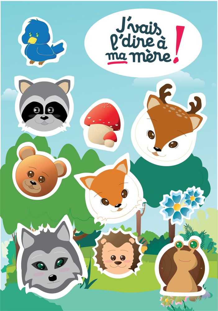 Children's arts and crafts - Stickers - Stickers, Crafts - J'VAIS L'DIRE À MA MÈRE !