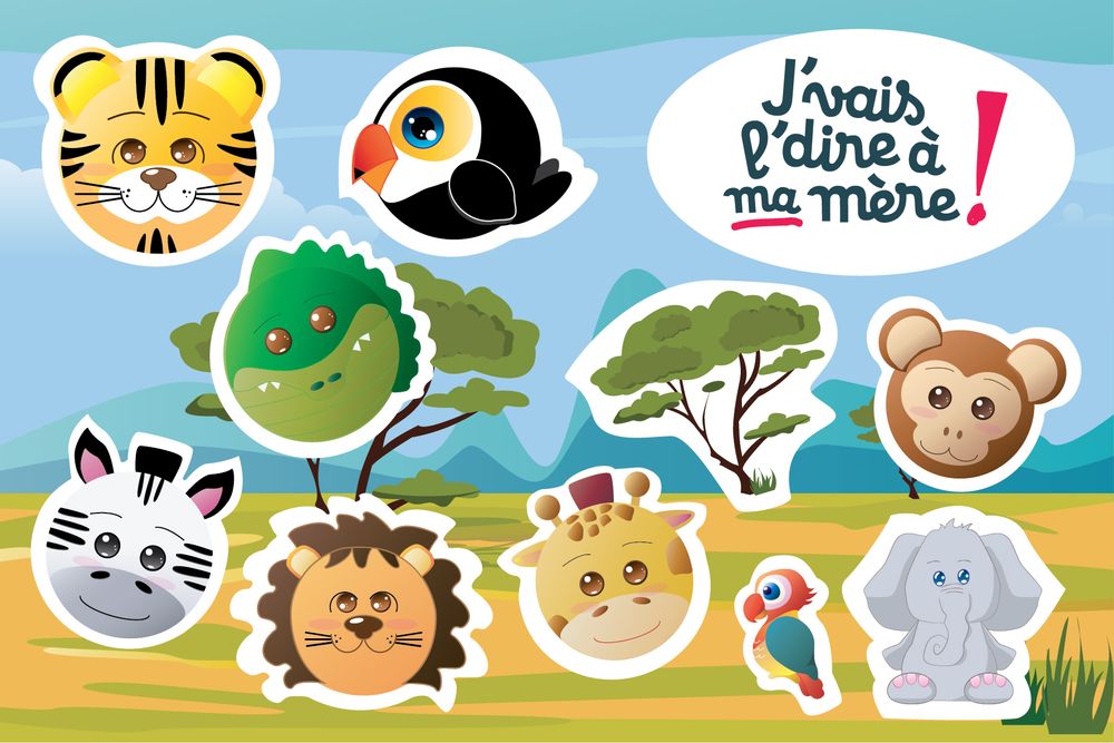 Children's arts and crafts - Stickers - Stickers, Crafts - J'VAIS L'DIRE À MA MÈRE !