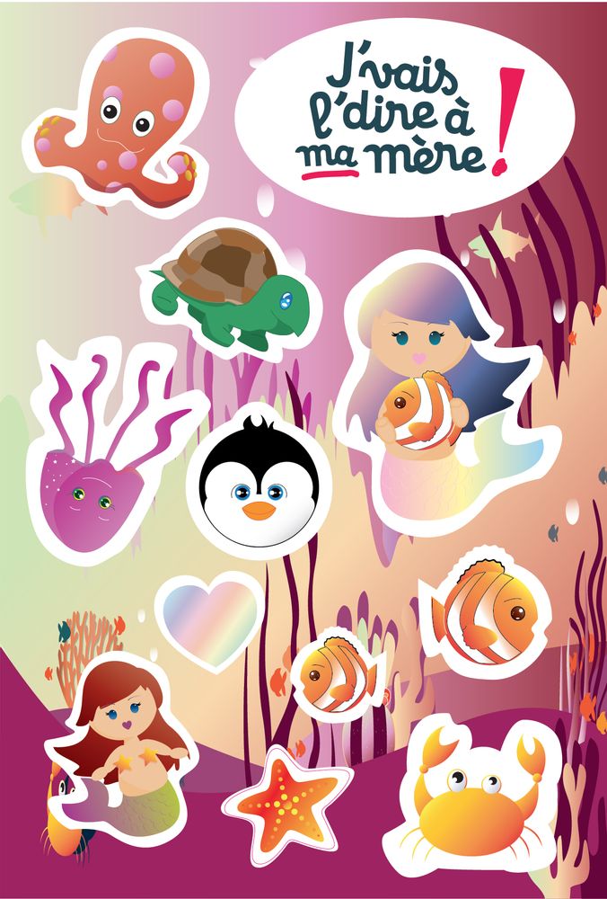 Children's arts and crafts - Stickers - Stickers, Crafts - J'VAIS L'DIRE À MA MÈRE !