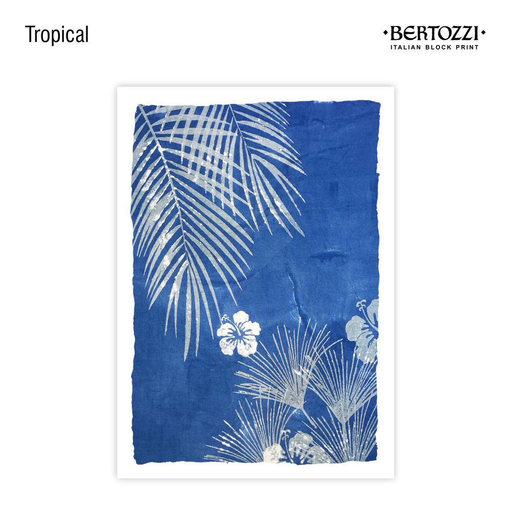 Table linen - BLUE PRINT COLLECTION - Vademecum - BERTOZZI