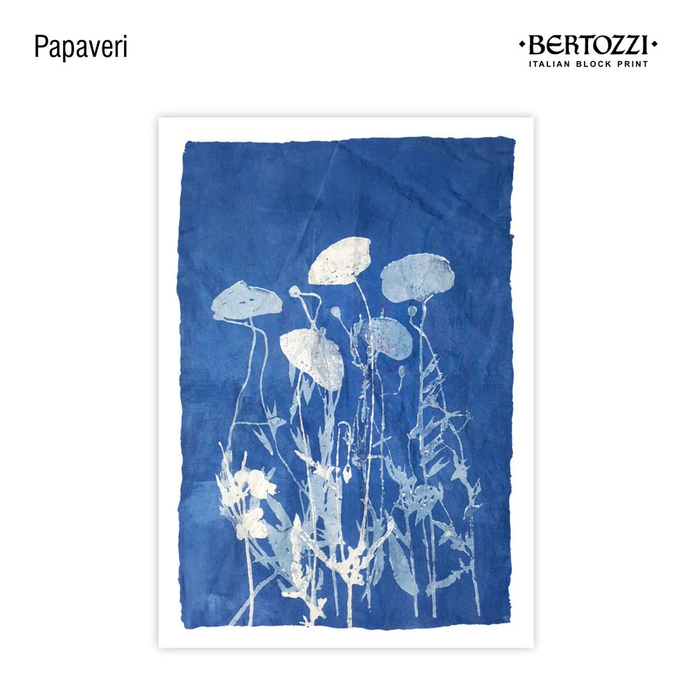 Table linen - BLUE PRINT COLLECTION - Vademecum - BERTOZZI