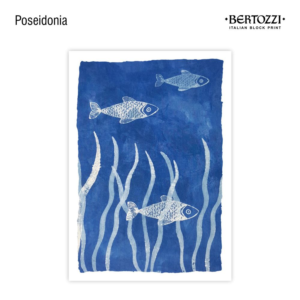 Table linen - BLUE PRINT COLLECTION - Vademecum - BERTOZZI