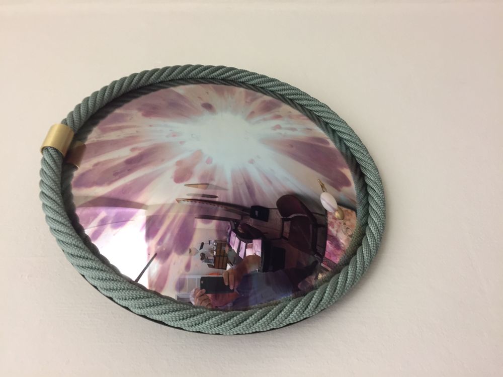 Design objects - ORFEO ROUND WALL MIRROR by Cristina Celestino - ANTIQUE MIRROR