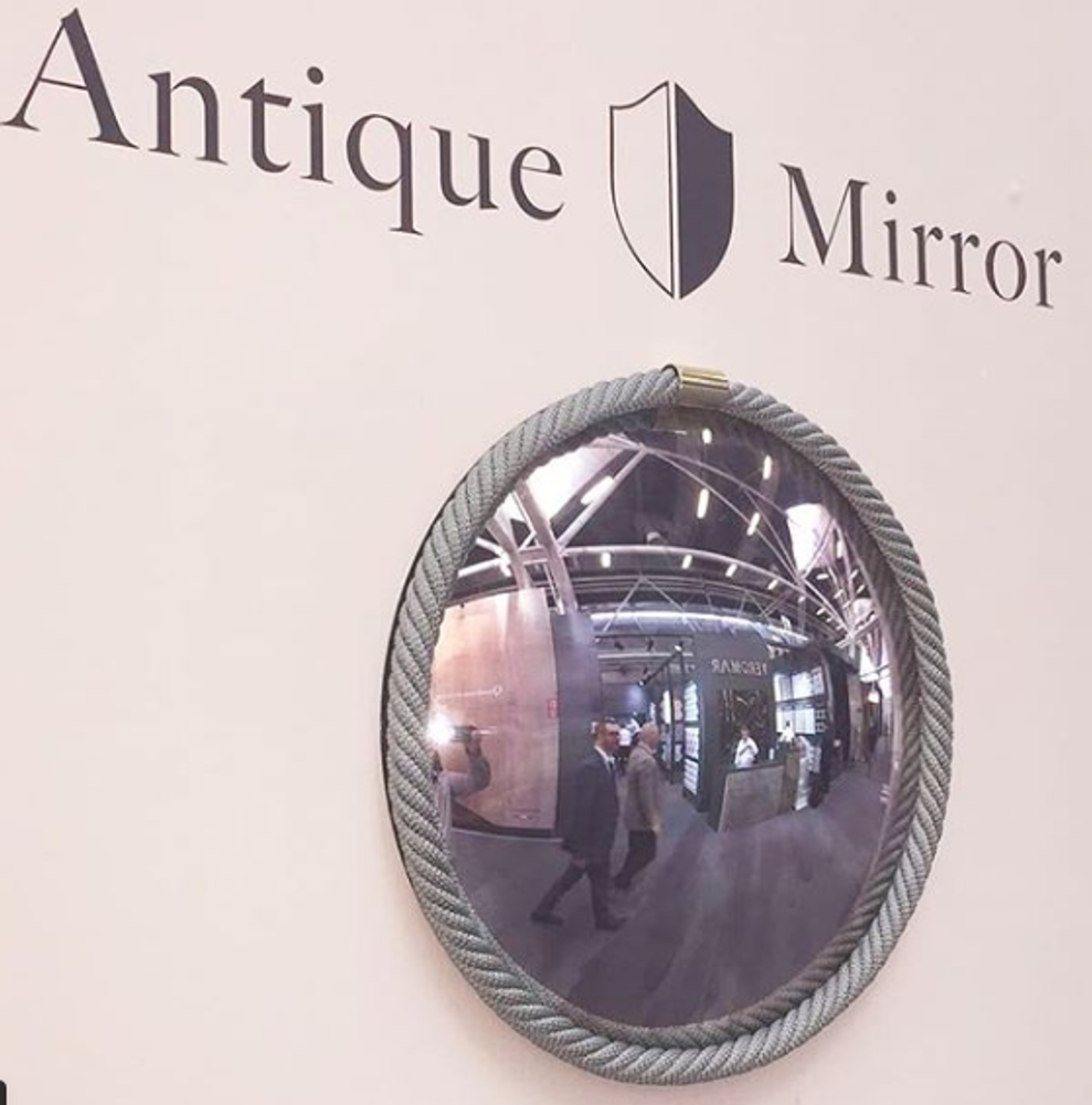 Design objects - ORFEO ROUND WALL MIRROR by Cristina Celestino - ANTIQUE MIRROR