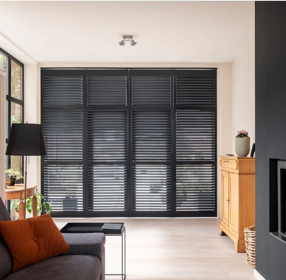 Windows - JASNO SHUTTERS - Interior shutter with adjustable blinds for the living room - JASNO