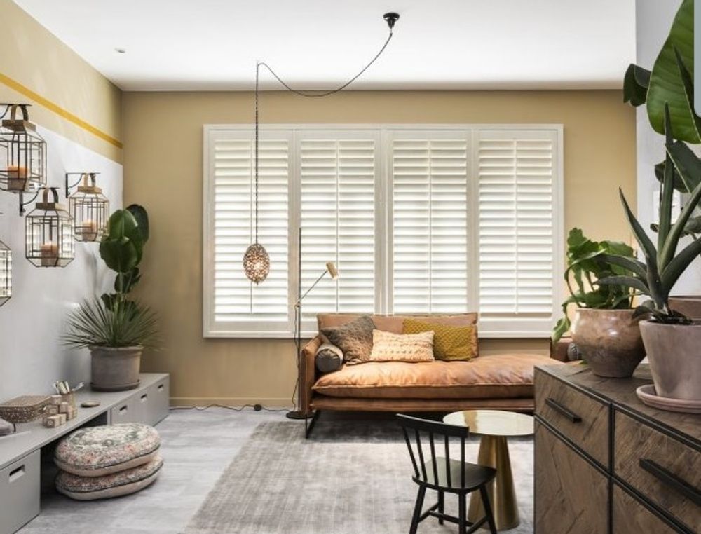 Windows - JASNO SHUTTERS - Interior shutter with adjustable blinds for the living room - JASNO