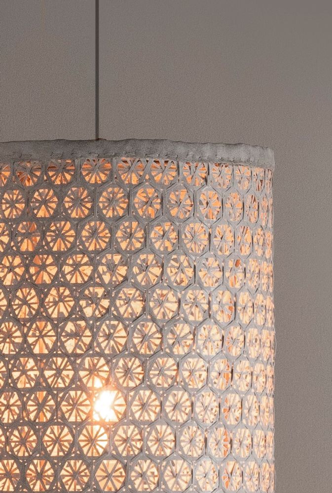 Design objects - HACIENDA CRAFTS Hazel Tube Hanging Lamp - DESIGN PHILIPPINES HOME