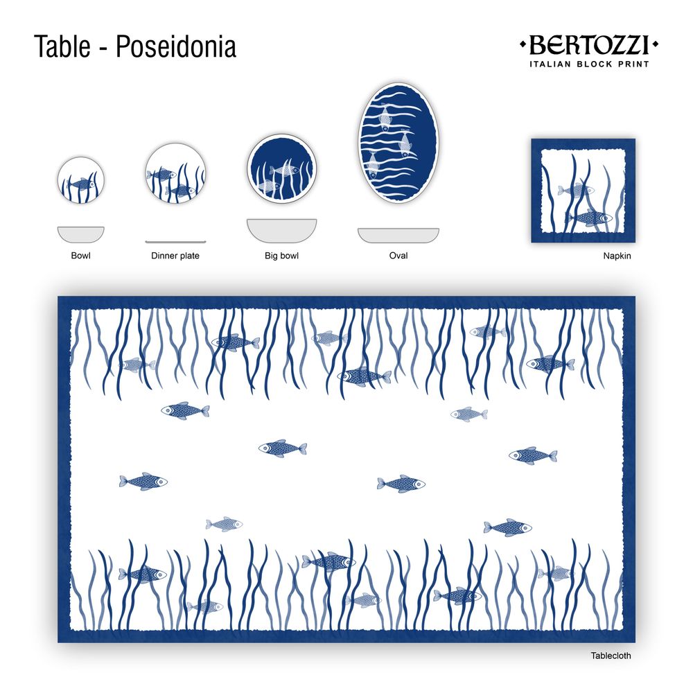 Table linen - POSEIDONIA - BERTOZZI
