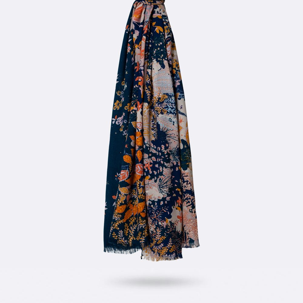 Scarves - SCARF PHOENIX WOOL - PETRUSSE PARIS