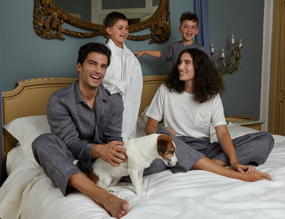 Vêtements de nuit - Pyjama homme bleu - 100% Bio - MYDO.WORLD