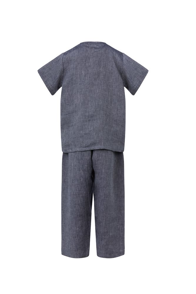 Vêtements de nuit - Pyjama homme bleu - 100% Bio - MYDO.WORLD