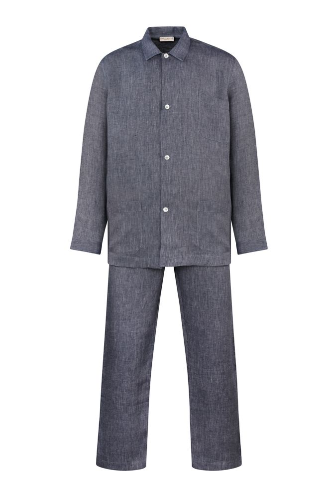 Vêtements de nuit - Pyjama homme bleu - 100% Bio - MYDO.WORLD