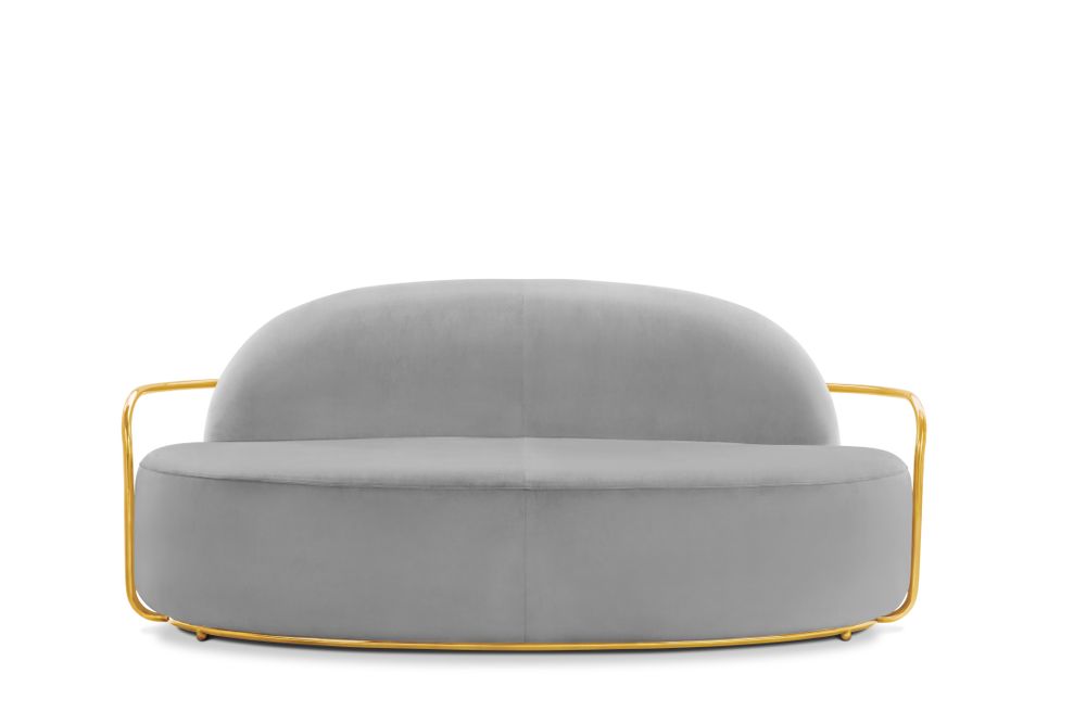 Sofas - Orion Three Seater Sofa  - SCARLET SPLENDOUR