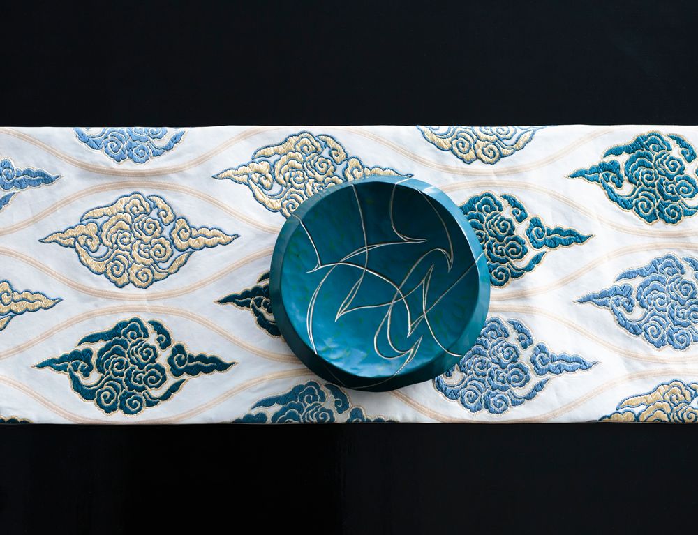 Customizable objects - Art Textile:Karaori cloud tatewaku - AWAI