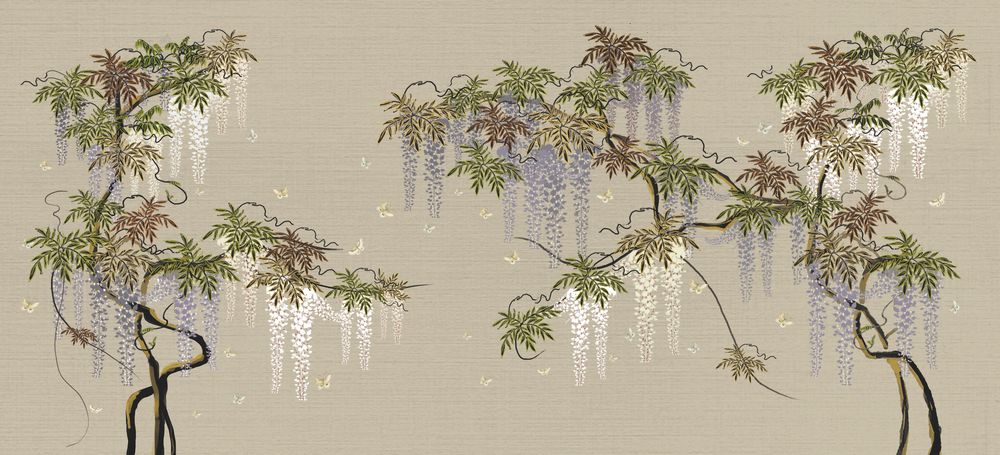 Objets de décoration - Fond d'écran Wisteria Palace - LALA CURIO LIMITED