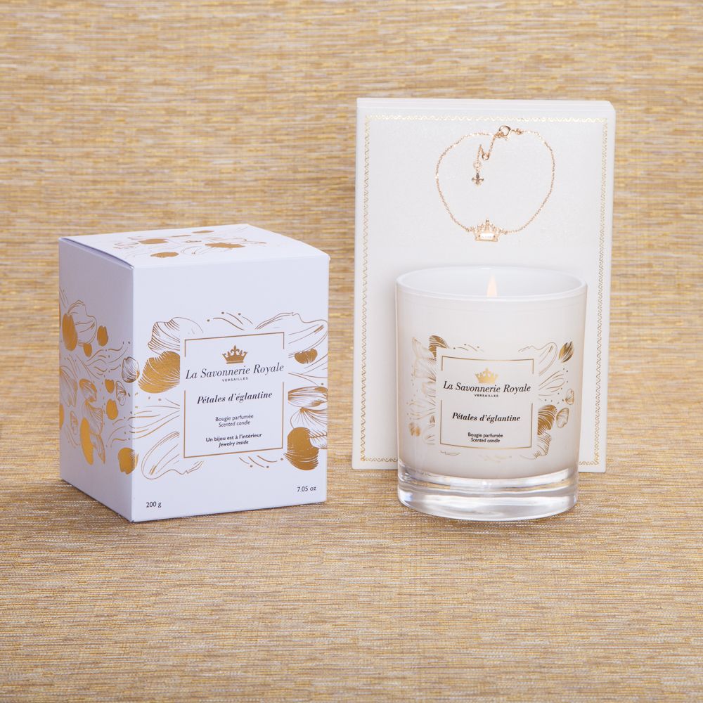 Bougies - Bougie Pétales d'églantine avec un bracelet - LA SAVONNERIE ROYALE