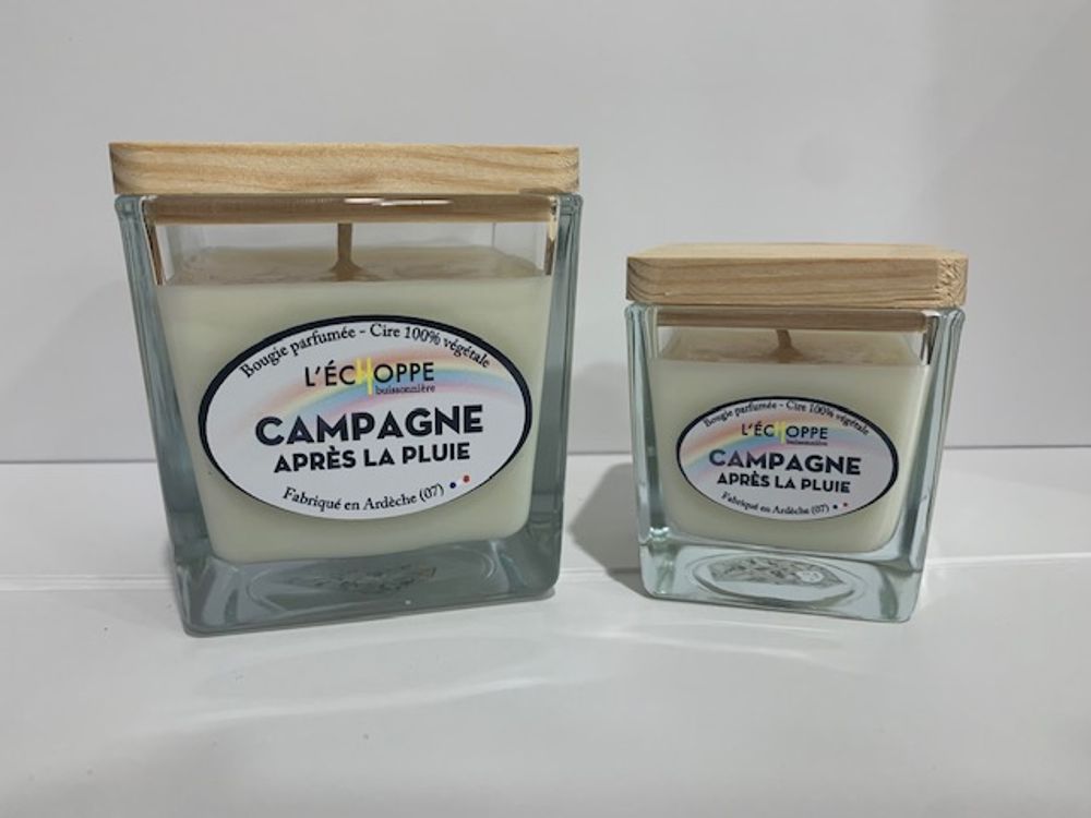 Bougies - Bougies parfumées cire 100 % végétale de soja normes UE - L'ECHOPPE BUISSONNIERE