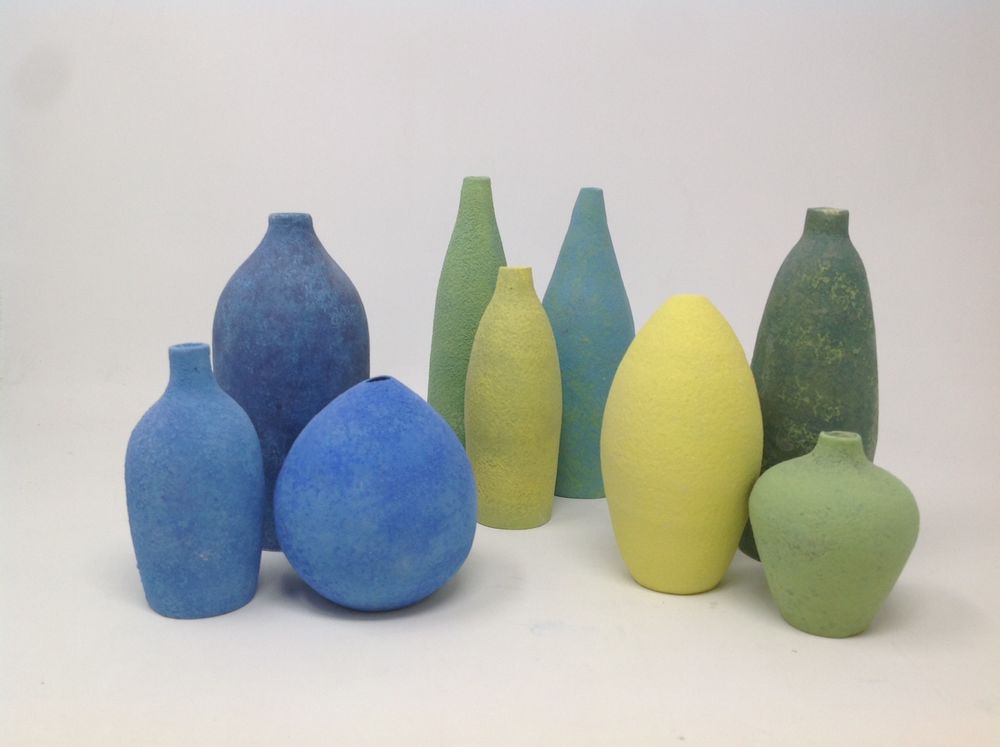 Vases - hand made italian porcelain contemporary style graphic vases - POTOMAK STUDIO