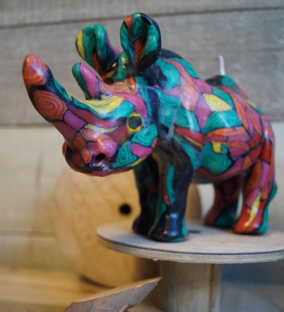 Objets de décoration - BOUGIE CACHEMIRE RHINOCÉROS - KANDHELA