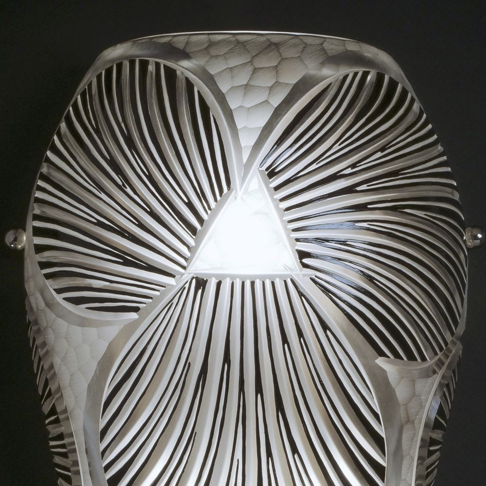 Objets design - Applique murale Cristal Taillé - Shell Black Enamel - CRISTAL BENITO