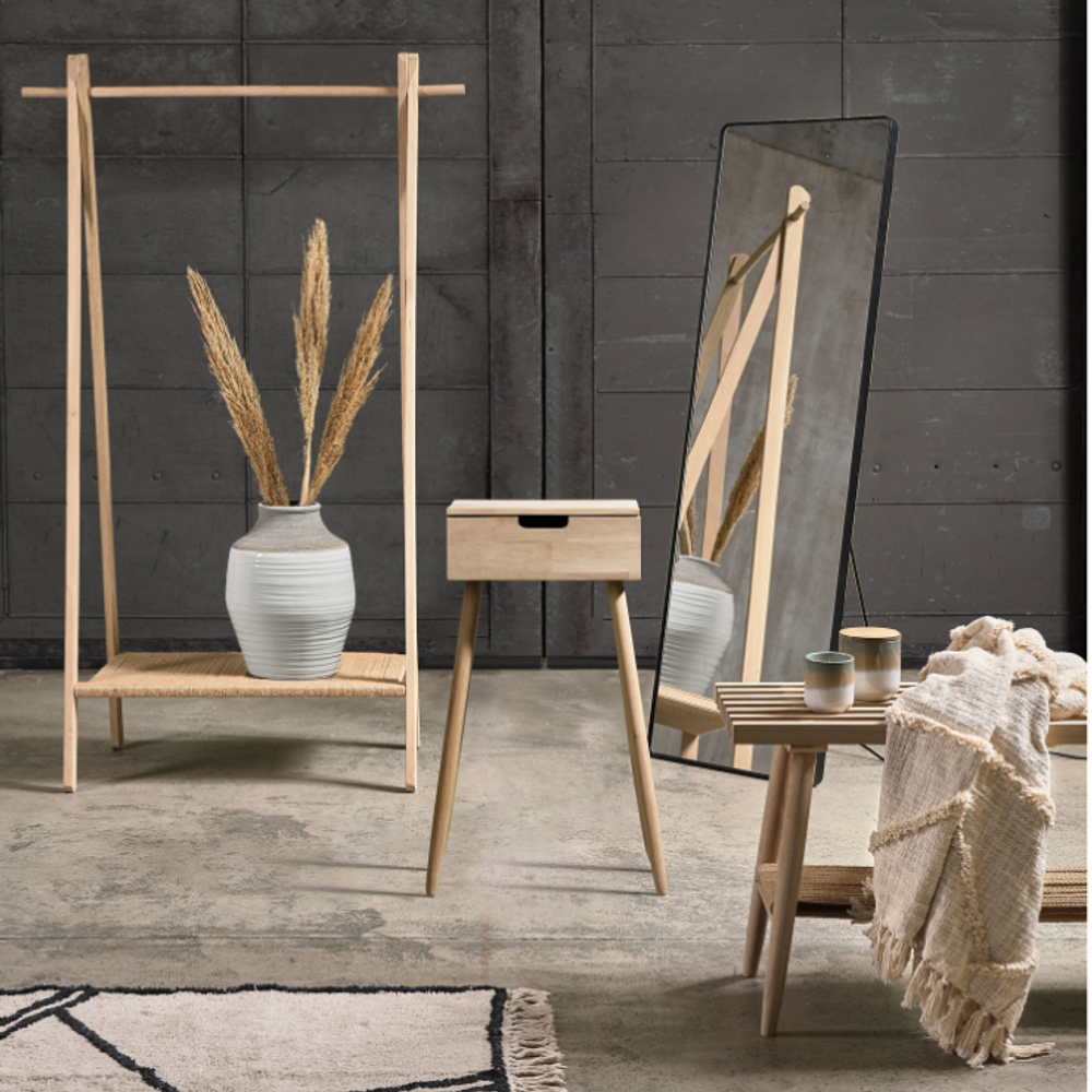 Miroirs pour salle de bain - Miroir en fer noir/ miroir 45 x 140 cm - VILLA COLLECTION DENMARK