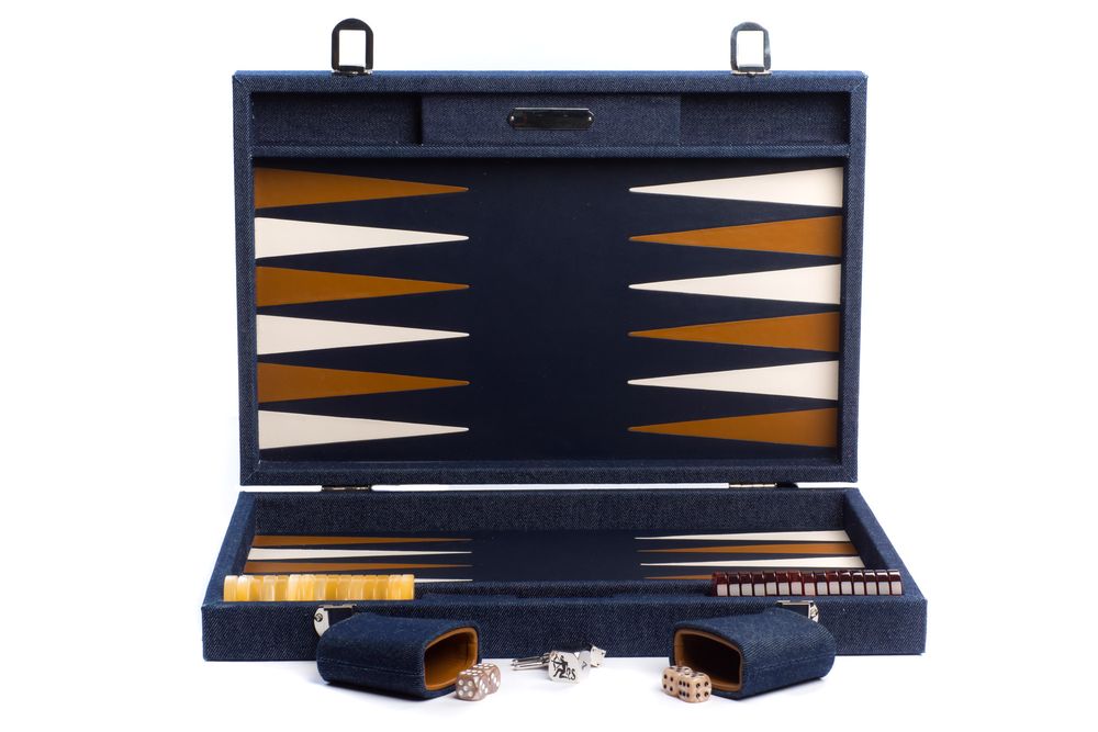 Leather goods - Backgammon large I Denim Canvas - HECTOR SAXE PARIS DEPUIS 1978