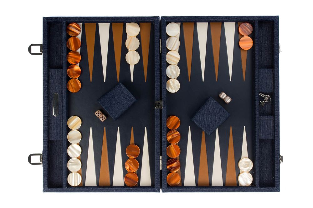 Leather goods - Backgammon large I Denim Canvas - HECTOR SAXE PARIS DEPUIS 1978