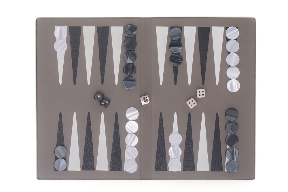 Petite maroquinerie - Backgammon Pochette I Cuir façon Buffle - HECTOR SAXE PARIS DEPUIS 1978