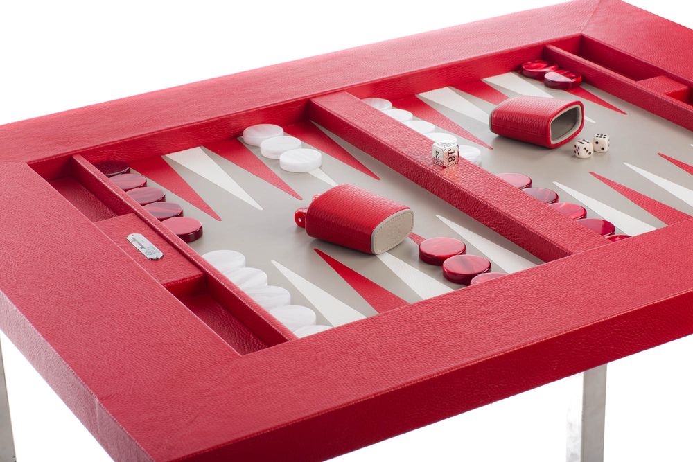 Decorative objects - Backgammon table I Buffalo leather - HECTOR SAXE PARIS DEPUIS 1978