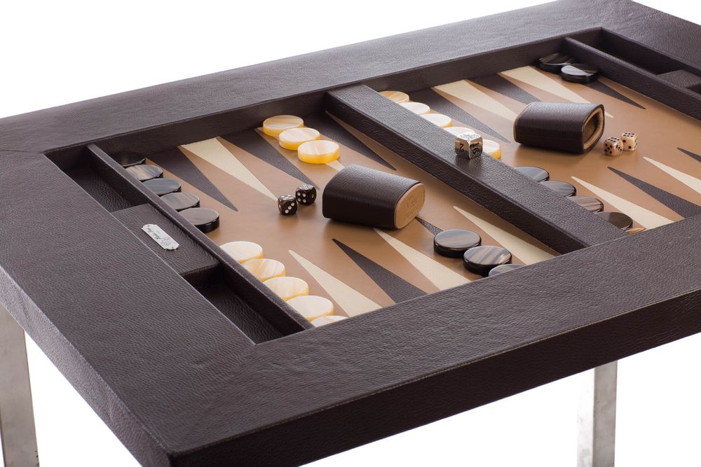 Decorative objects - Backgammon table I Buffalo leather - HECTOR SAXE PARIS DEPUIS 1978