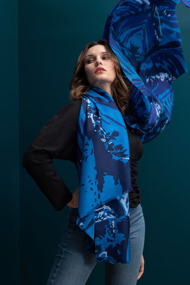 Foulards et écharpes - ECHARPE ARIA 100% SOIE - PETRUSSE PARIS