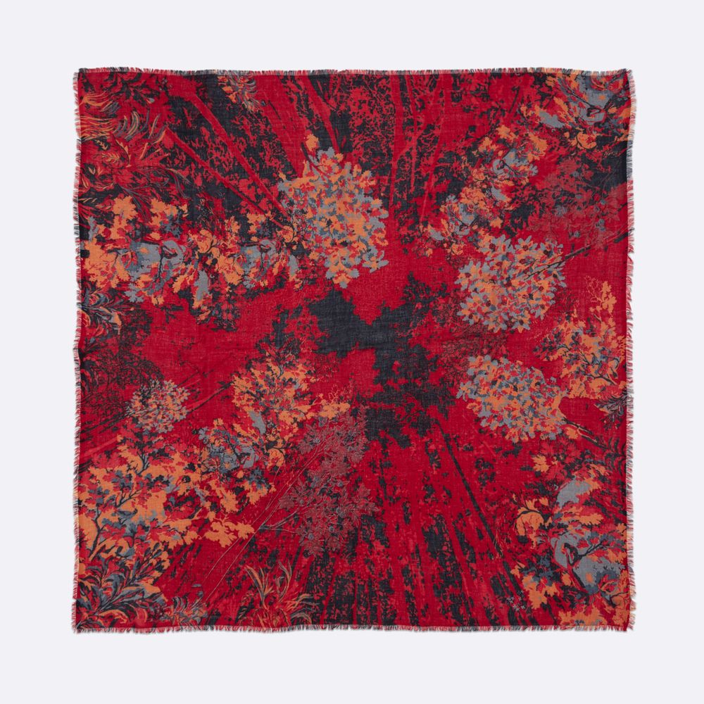 Foulards et écharpes - FOULARD CARRE CIRCE LAINE/SOIE - PETRUSSE PARIS