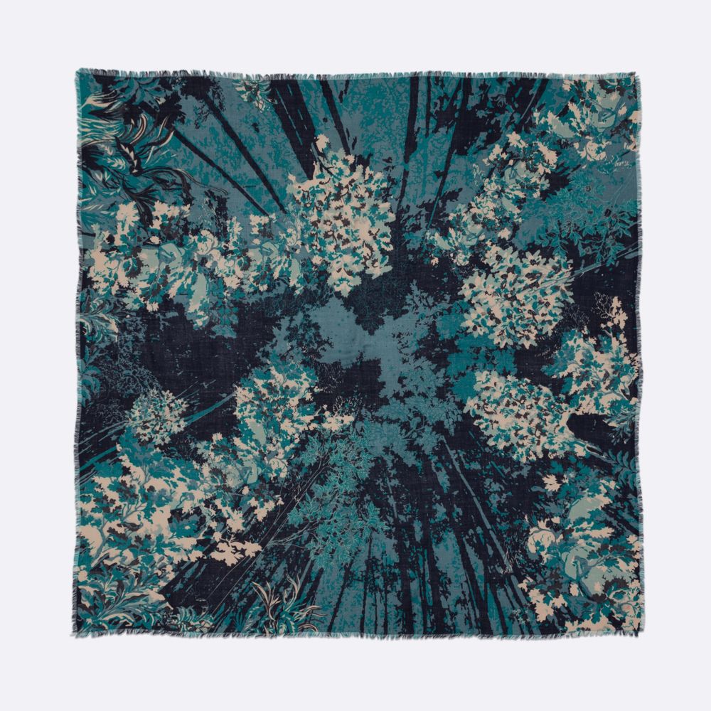 Foulards et écharpes - FOULARD CARRE CIRCE LAINE/SOIE - PETRUSSE PARIS